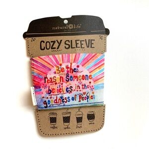Natural Life Cozy Sleeve with Uplifting Message